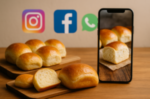 Divulgue seus pães nas redes sociais.