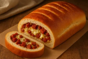 Receita de pão de calabresa com queijo